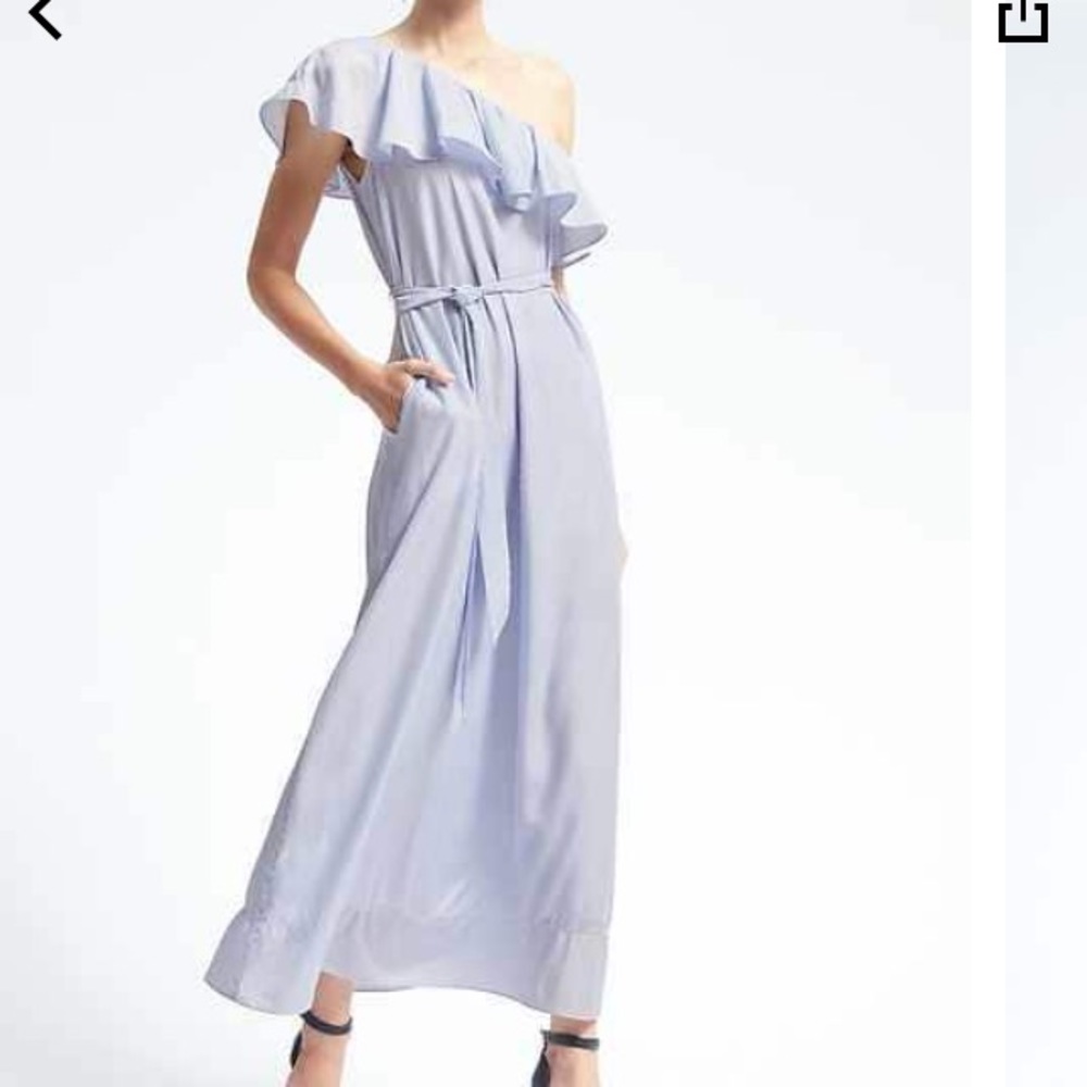 Banana Republic One-Shoulder Maxi Dress