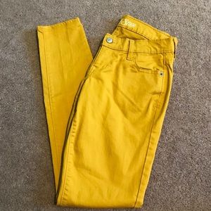 Old navy mustard skinny jeans