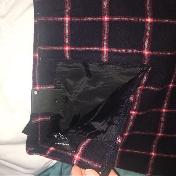 argyle pattern skirt with zippers - Picture 3 of 4