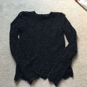 mesh black shirt