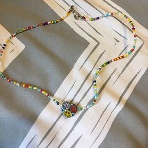 Vintage '90s Dainty Clay Bead Necklace