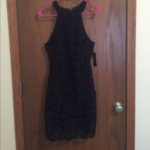Large navy Lulus dress, never worn, still has tags