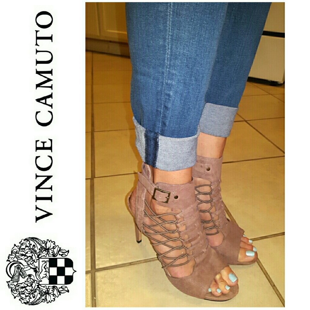 HP!❤ Vince Camuto Gladiator / Caged Ankle Heels