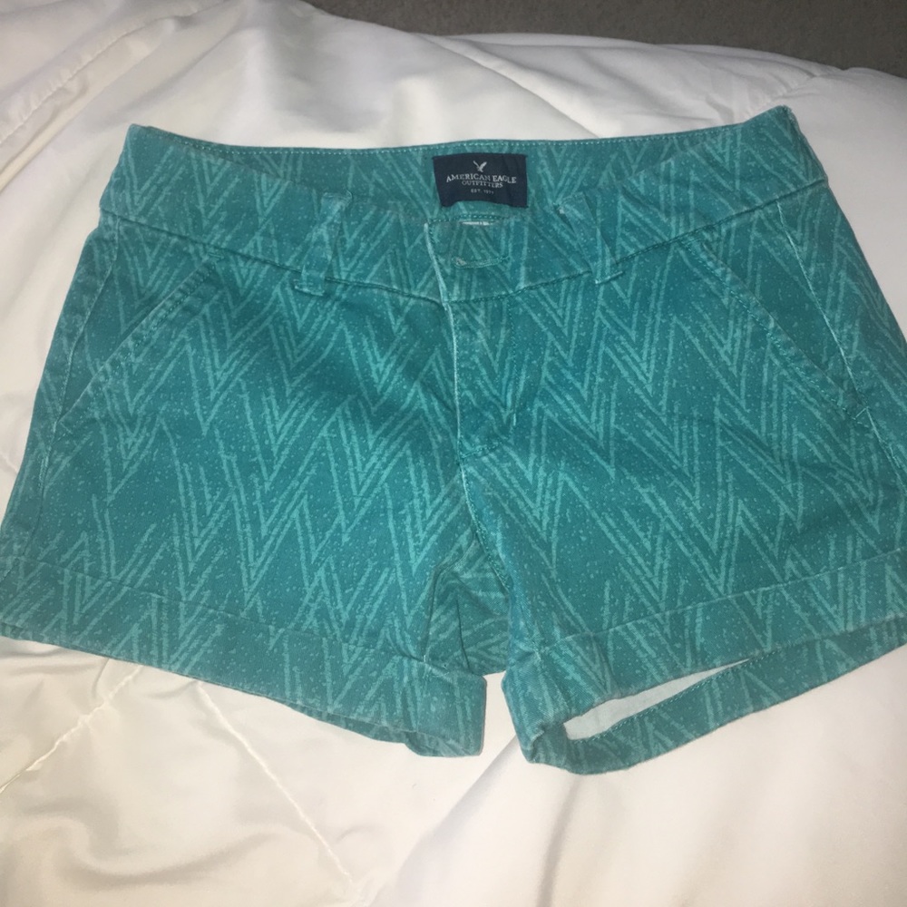 american eagle pattern bermuda shorts