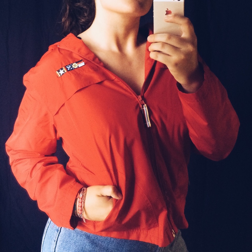 Catalina Red Raincoat Women's Small