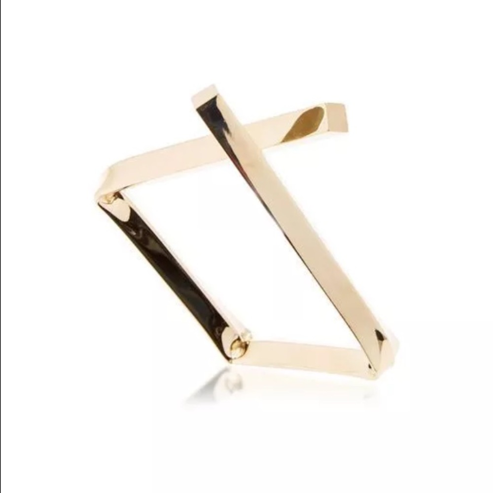 RARE Proenza Shouler Small Square Gold Bracelet