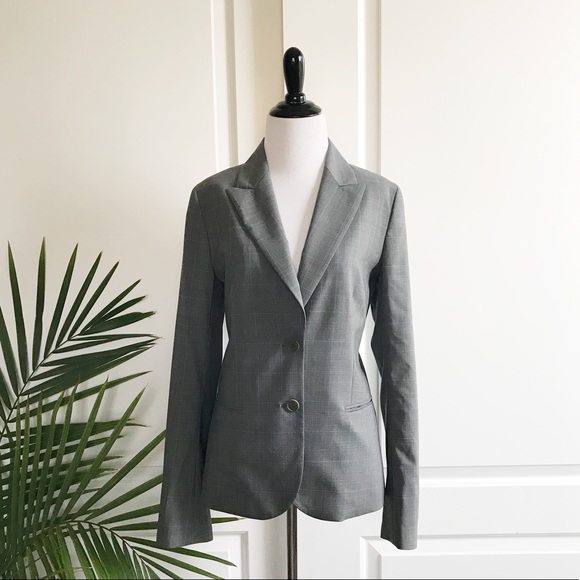 theory gray blazer