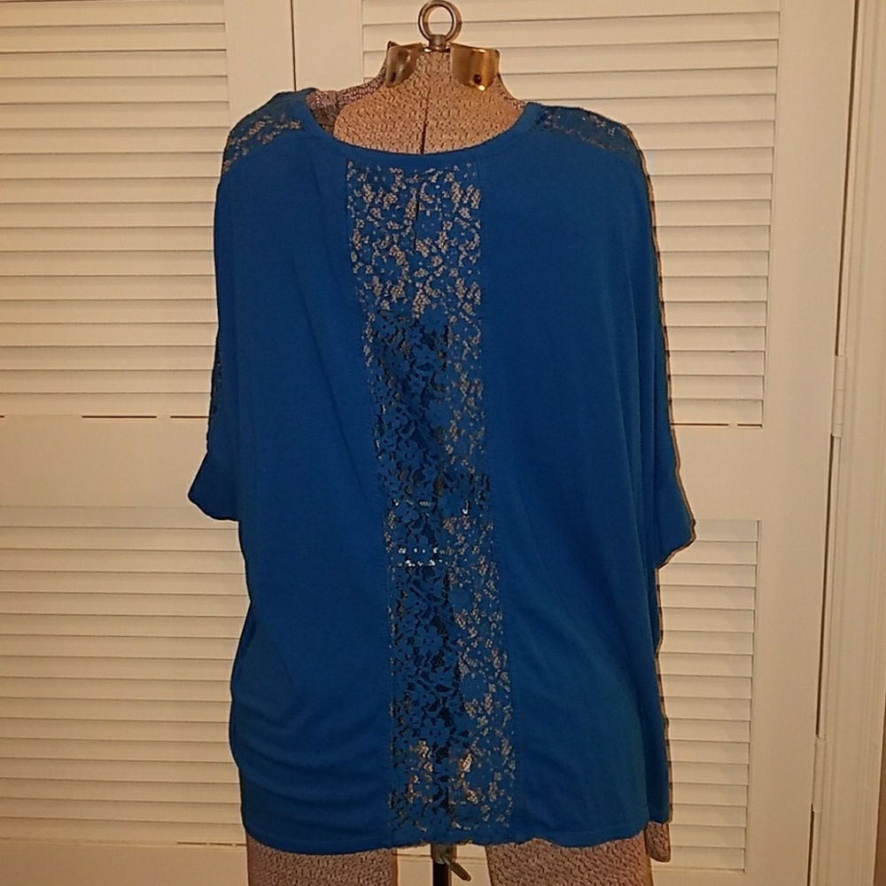 Lane Bryant knit and lace top