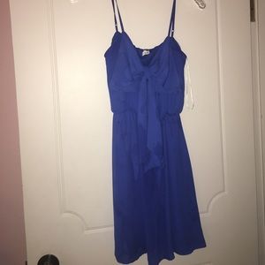 Royal blue mini dress