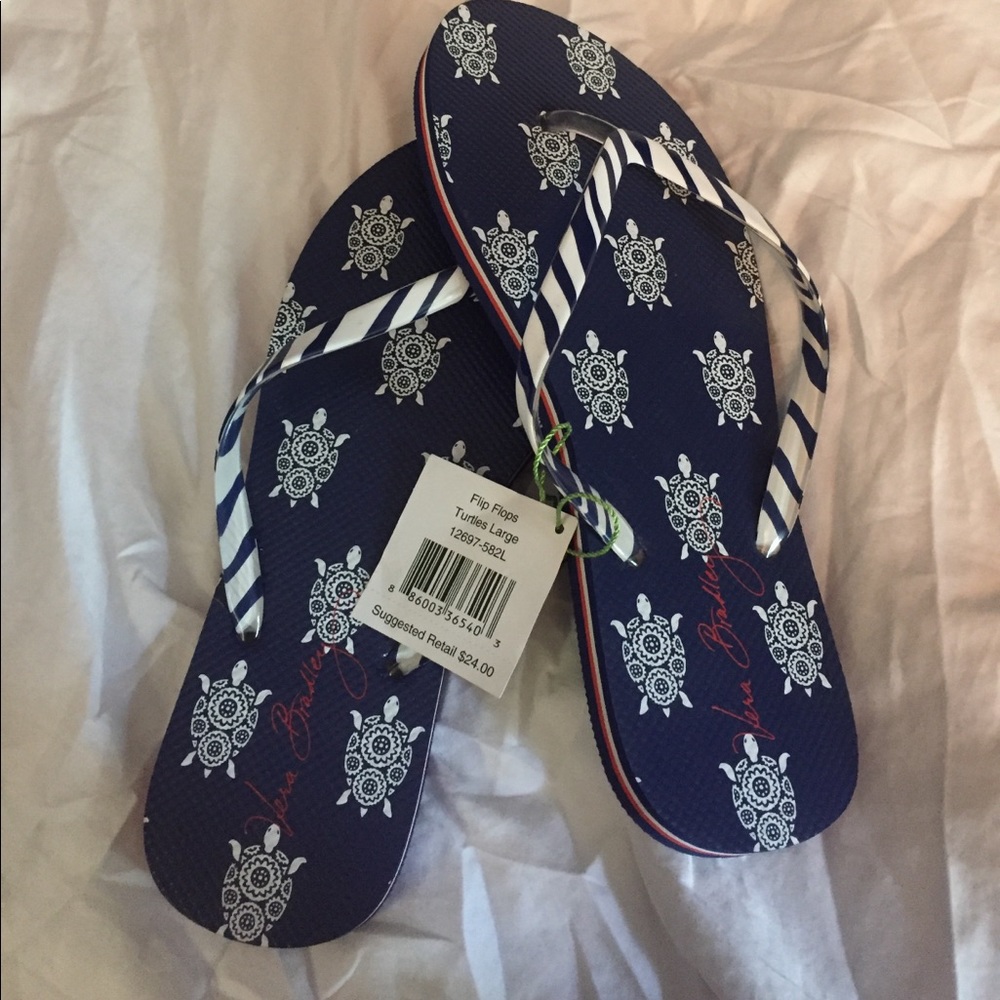 Vera Bradley Turtle flip flops