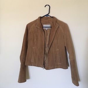 S Wilsons leather tan suede jacket
