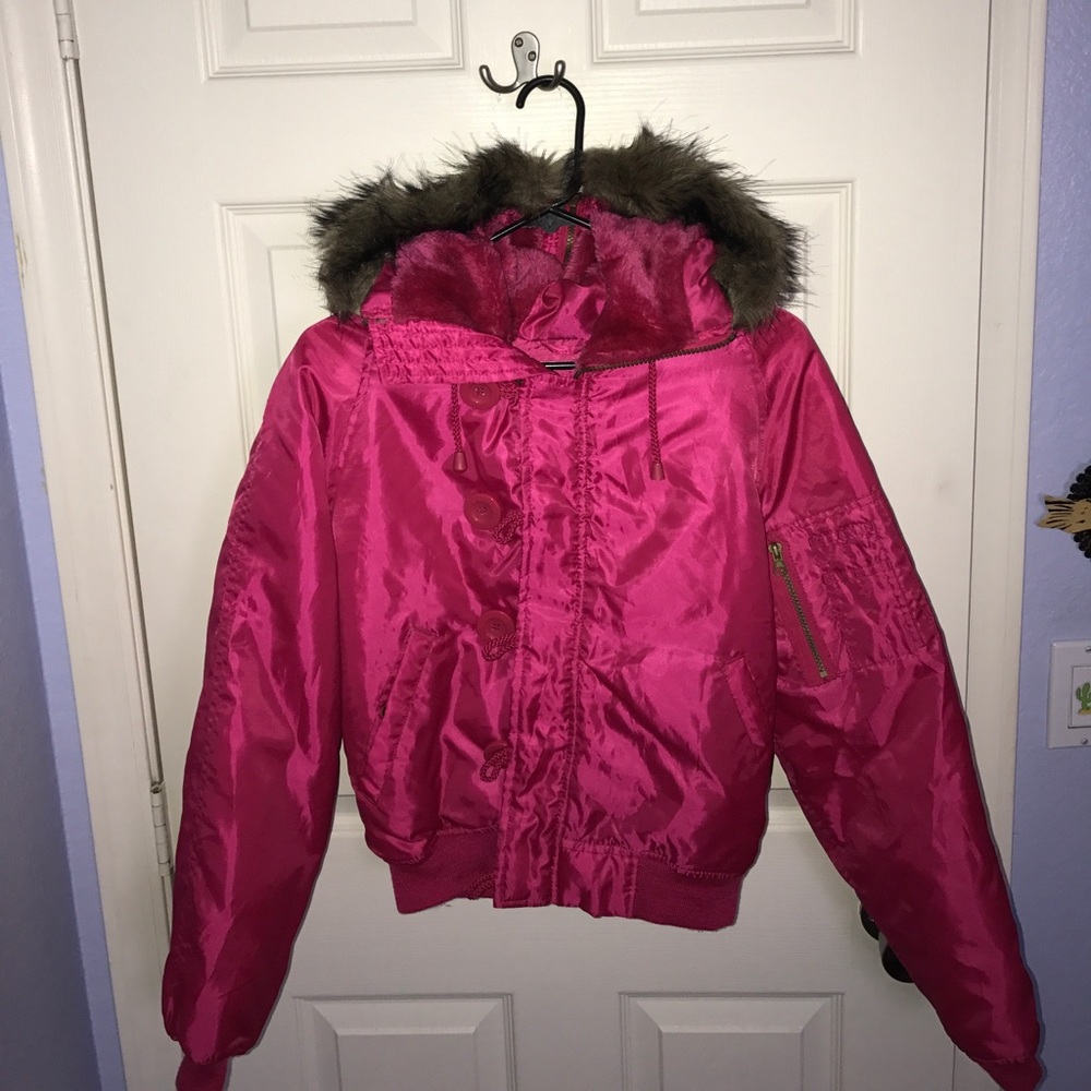 Coat with the fur