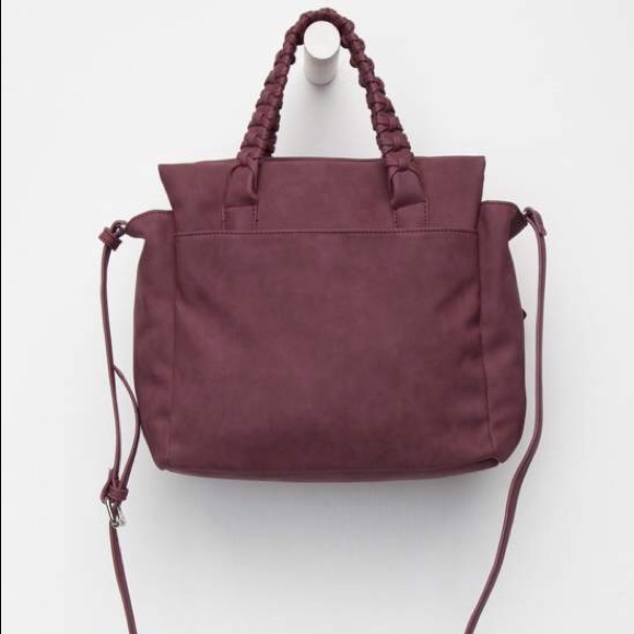 Free People Kenna Vegan Tote in Wine - Picture 5 of 8