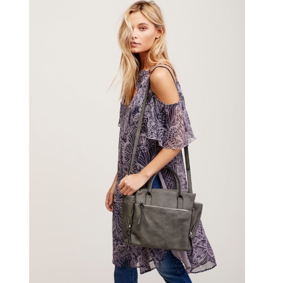 Free People Kenna Vegan Tote in Wine - Picture 8 of 8