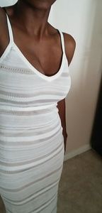 White maxi dress