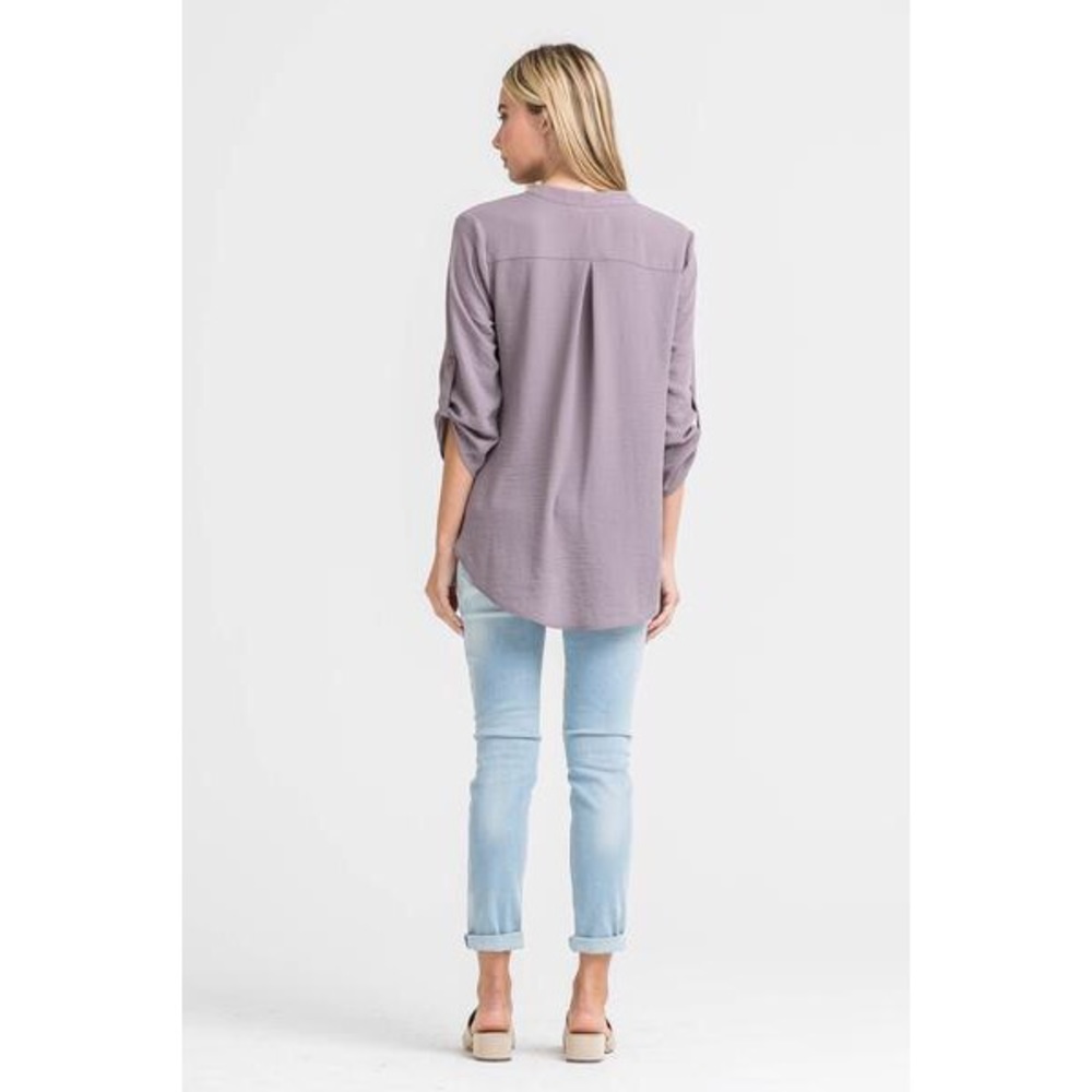 •BUY2/1FREE• Always the Right Time Draped Blouse - Picture 4 of 5