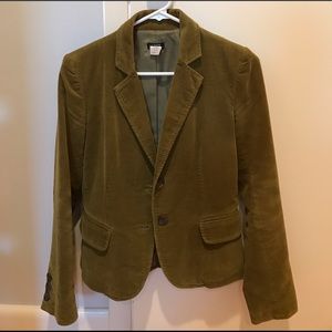 JCrew Velvet Blazer - Green