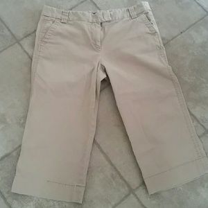 J Crew Classic Khaki Capris
