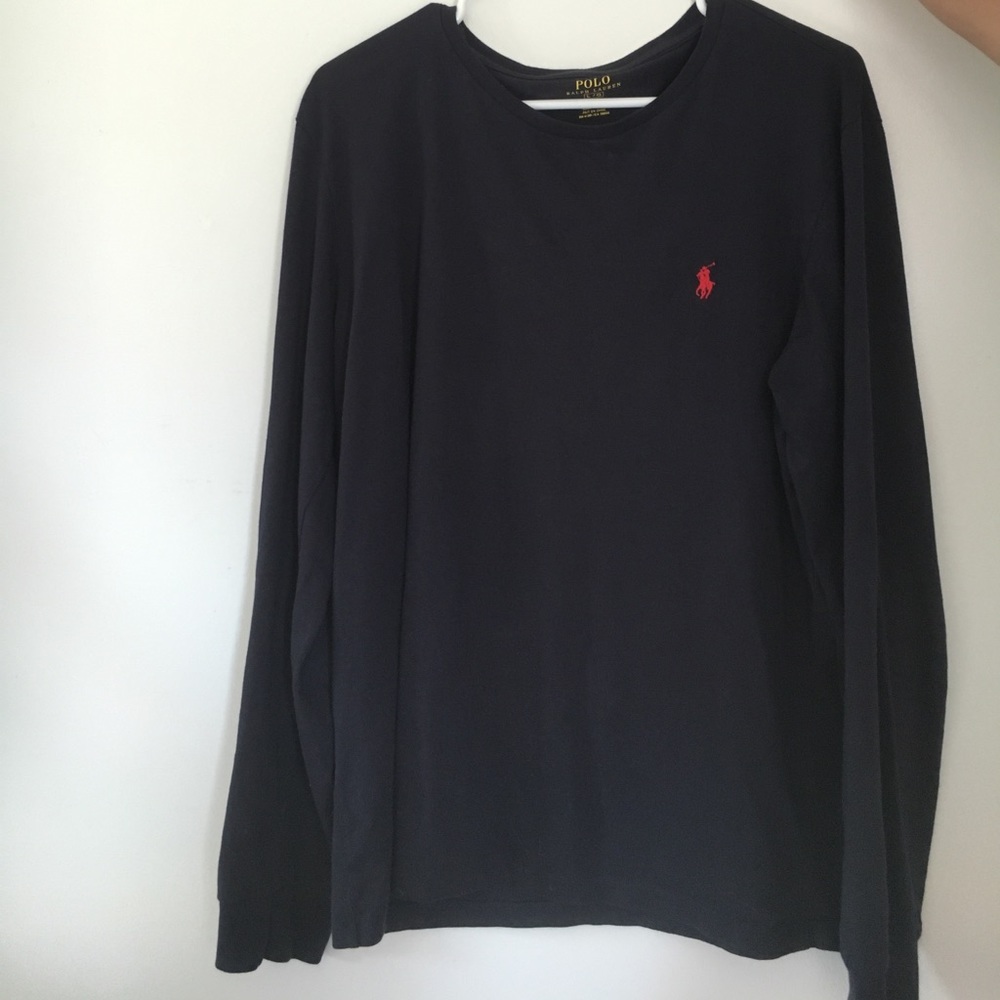 Men's polo long sleeve shirt