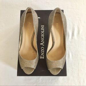 Enzo Angiolini Demario Silver Pump