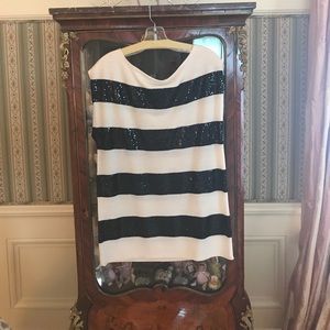 Alice and Olivia wool and sequin sleeveless top
