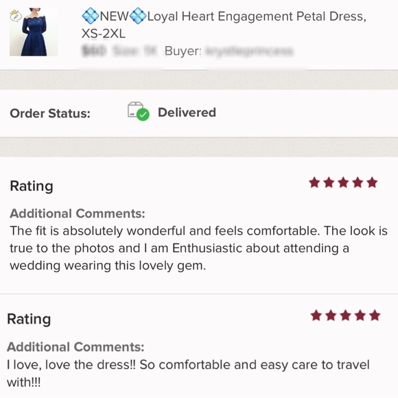 💠NEW💠Loyal Heart Engagement Petal Dress, XS-2XL - Picture 6 of 7