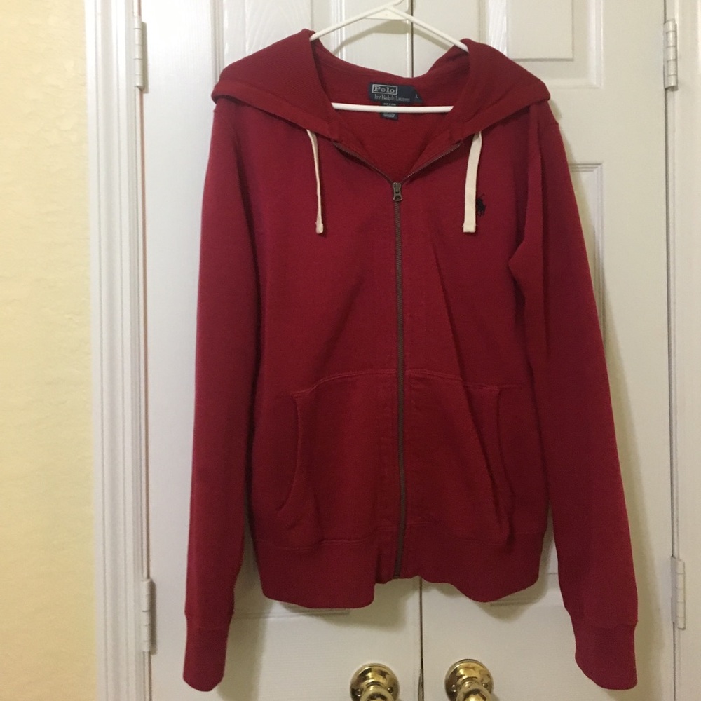 Red Ralph Lauren Polo Hoodie