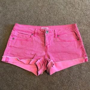 Aeropostale high waisted striped shorts
