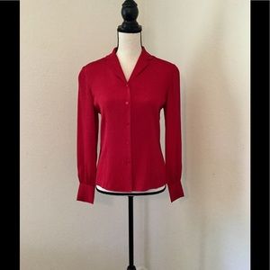 ❤️ NWOT 100% Silk Ann Taylor Button-down Blouse ❤️