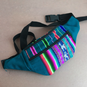 Tribal print turquoise fanny pack