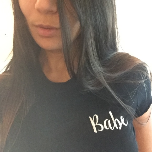 Viscosity Tops - 3 LEFT! Babe Embroidered Tee