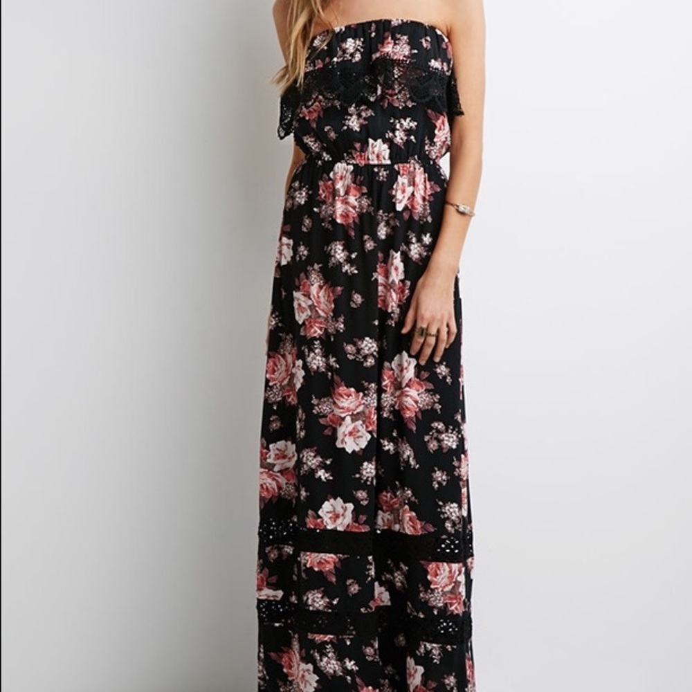 🌺Forever 21 floral maxi dress 🌺