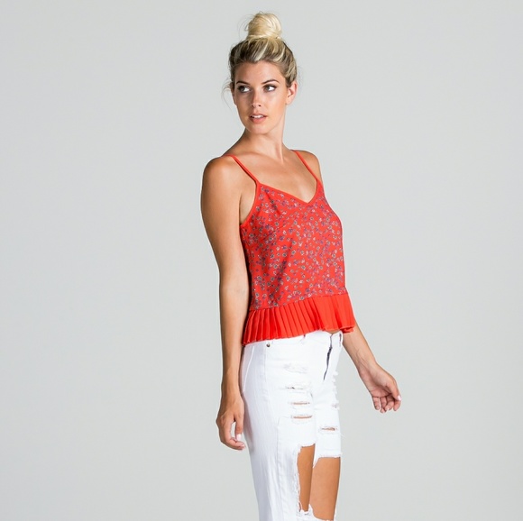 Melinda Printed Strap Pleated Detail L - Picture 3 of 3