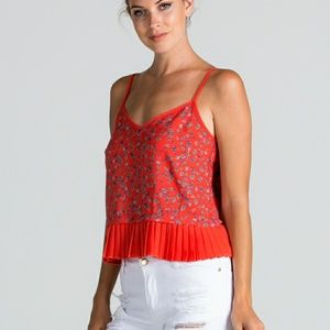 Melinda Printed Strap Pleated Detail L