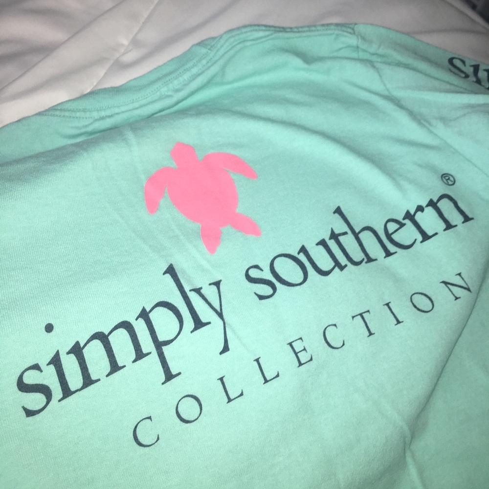 light blue simply southern long sleeve