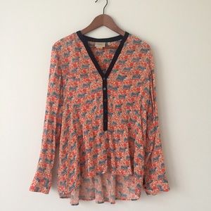 Anthropologie Vanessa Virginia Tiger top blouse