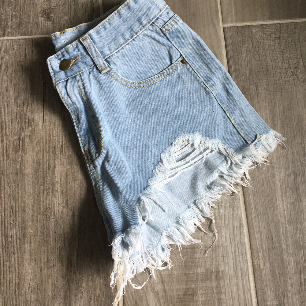 Portland Distressed Denim Shorts - Picture 2 of 8