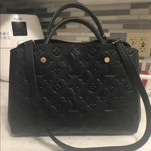 **SOLD** Louis Vuitton Noir Empriente Montaigne