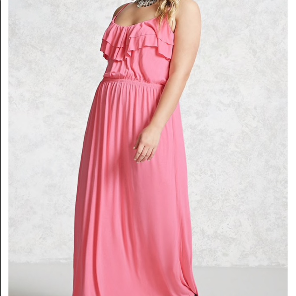 Pink maxi dress