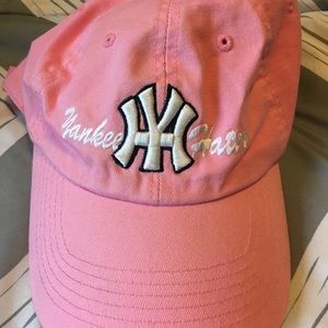 Vintage '90s Pink Yankee Hater Dad Hat