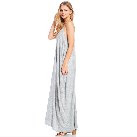>>LAST<< Harem Maxi Dress - Gray - Picture 2 of 3