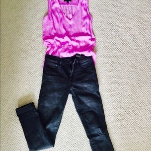 Gap slim straight dark grey jeans