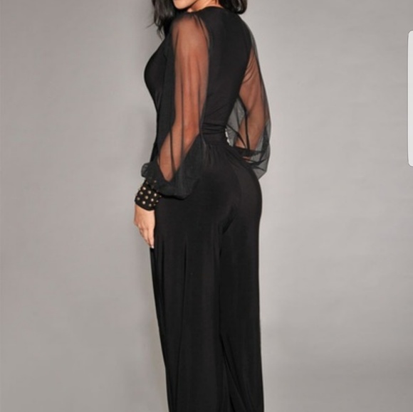 Bling embellished one piece jumpsuit Size XL - Picture 2 of 8