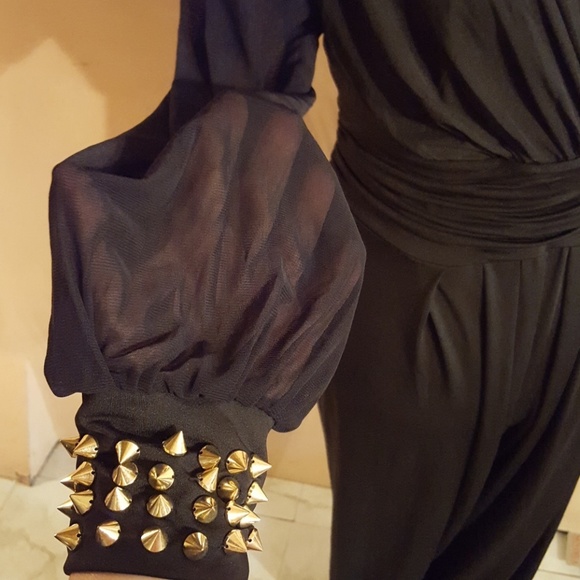 Bling embellished one piece jumpsuit Size XL - Picture 8 of 8