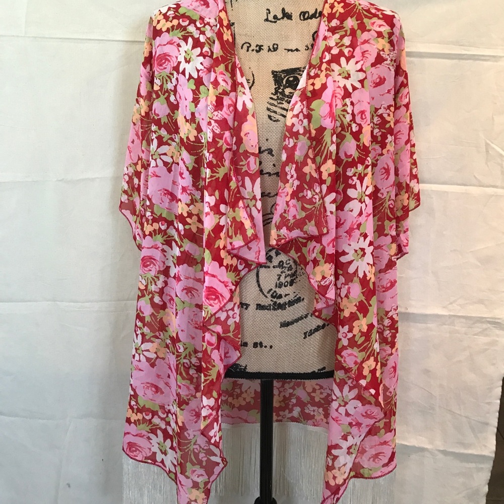 Monroe sheer jacket/coverup