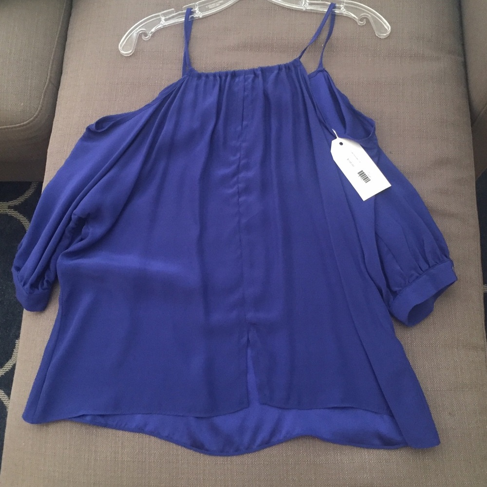 Waverly Grey Cold Shoulder Top