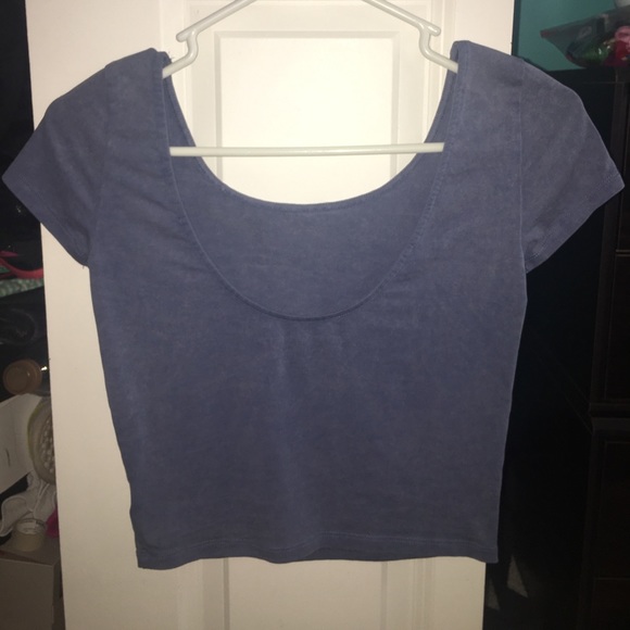 blue crop top - Picture 2 of 4