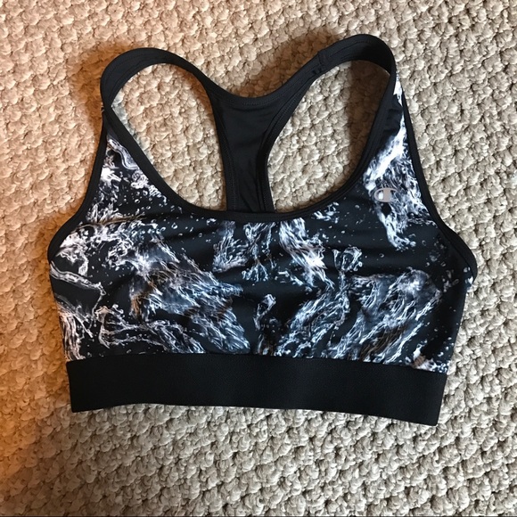 Marble Print Champion Sports Bra Size M - Picture 2 of 4