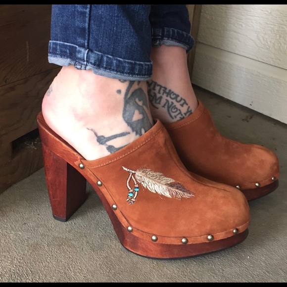 Vintage Cravo and Canela Brazil clog heels - Picture 4 of 4