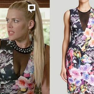 !!!! Clover Canyon Neoprene Floral Dress